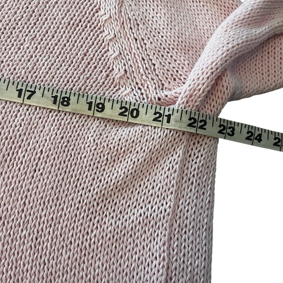 Wooden Ships Pink Spell Out Sweater CHIC Oversized Medium Loose Weave M - Picture 5 of 11